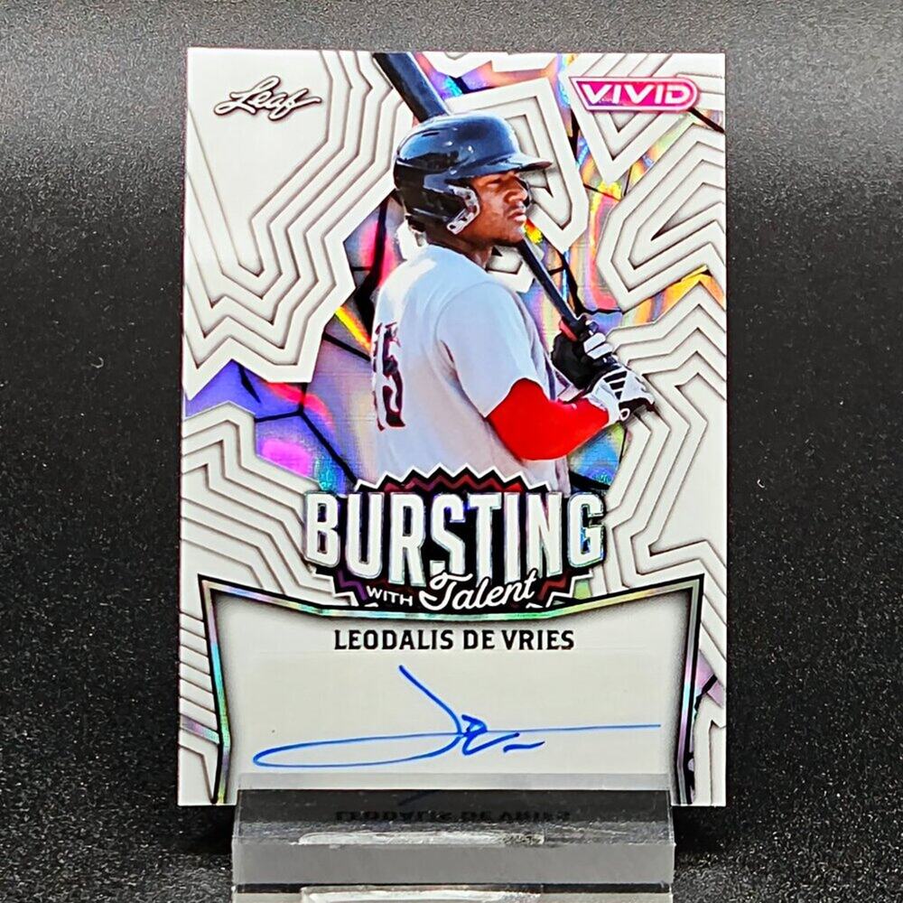 2025 Leo De Vries 2/5 Bursting with Talent Auto Athletics Top Prospect